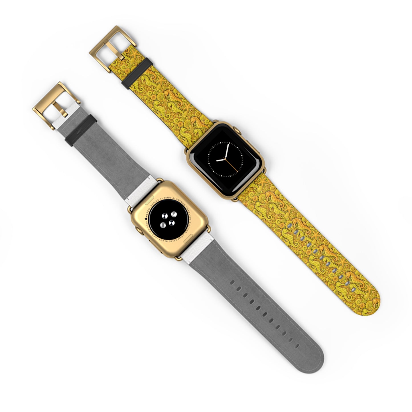 Apple Watch Band - Tropical Seahorse Trio, Yellow