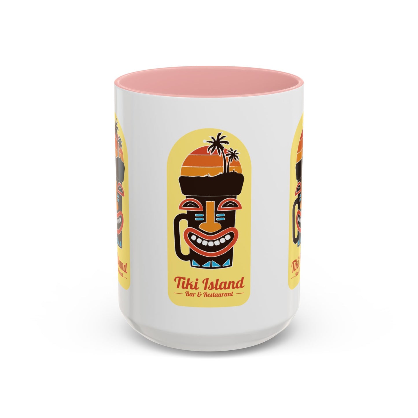 Copy of Tiki Island Accent Coffee Mug, 8 Colors - Fun Tropical Drinkware for Beach Vibes, Yellow