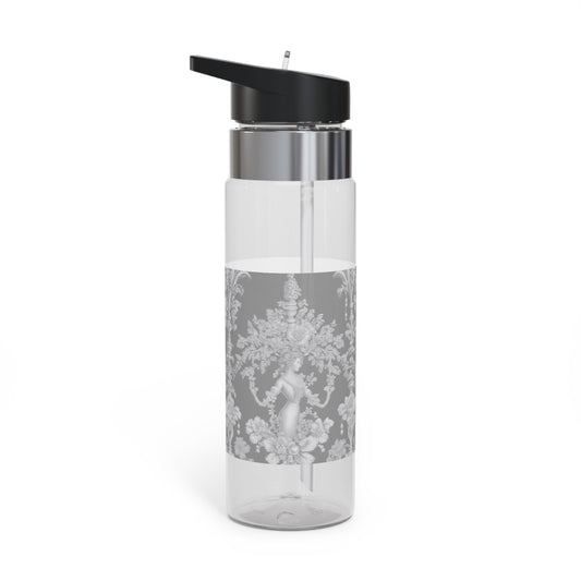 Tropical 20oz Tritan Sport Water Bottle -  Leakproof, Lightweight, BPA-Free / Pearl Lady Toile, Slate
