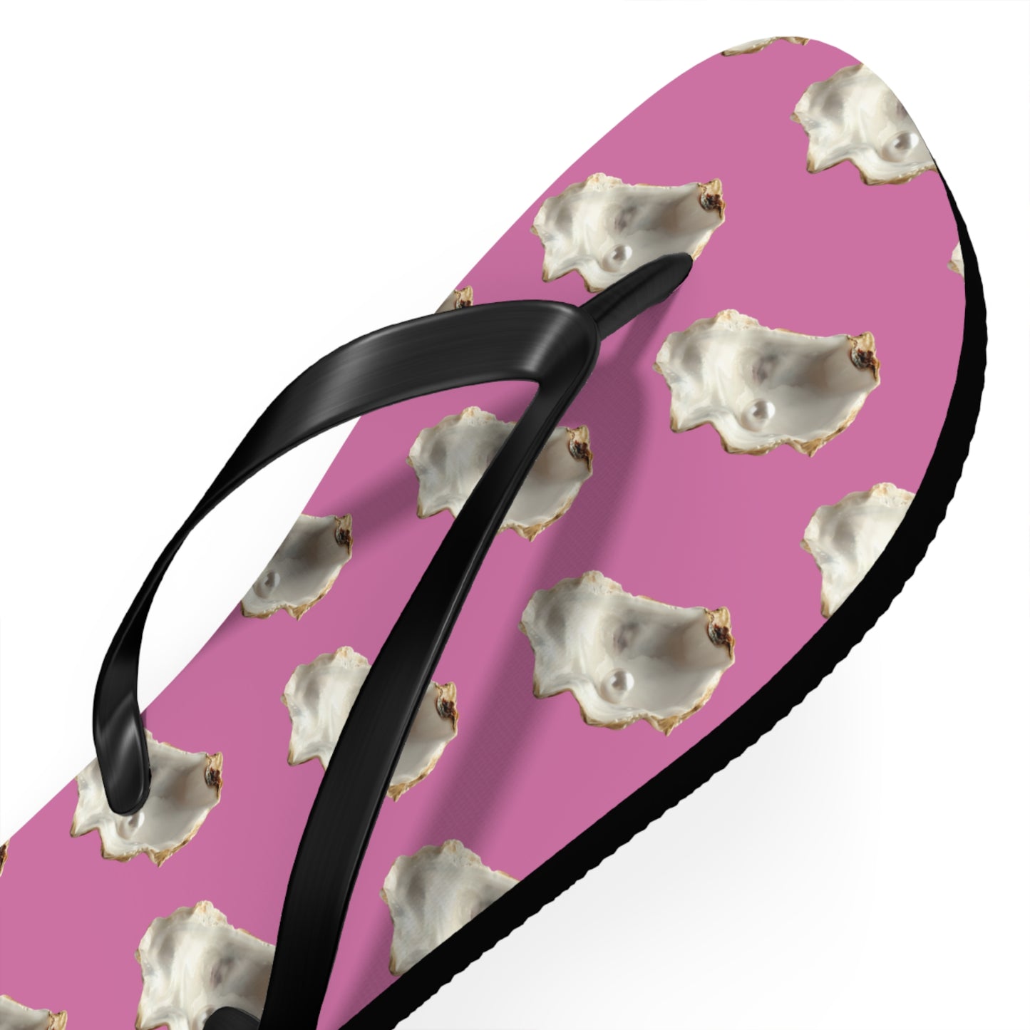 Flip Flops - White Pearl Oyster, light pink