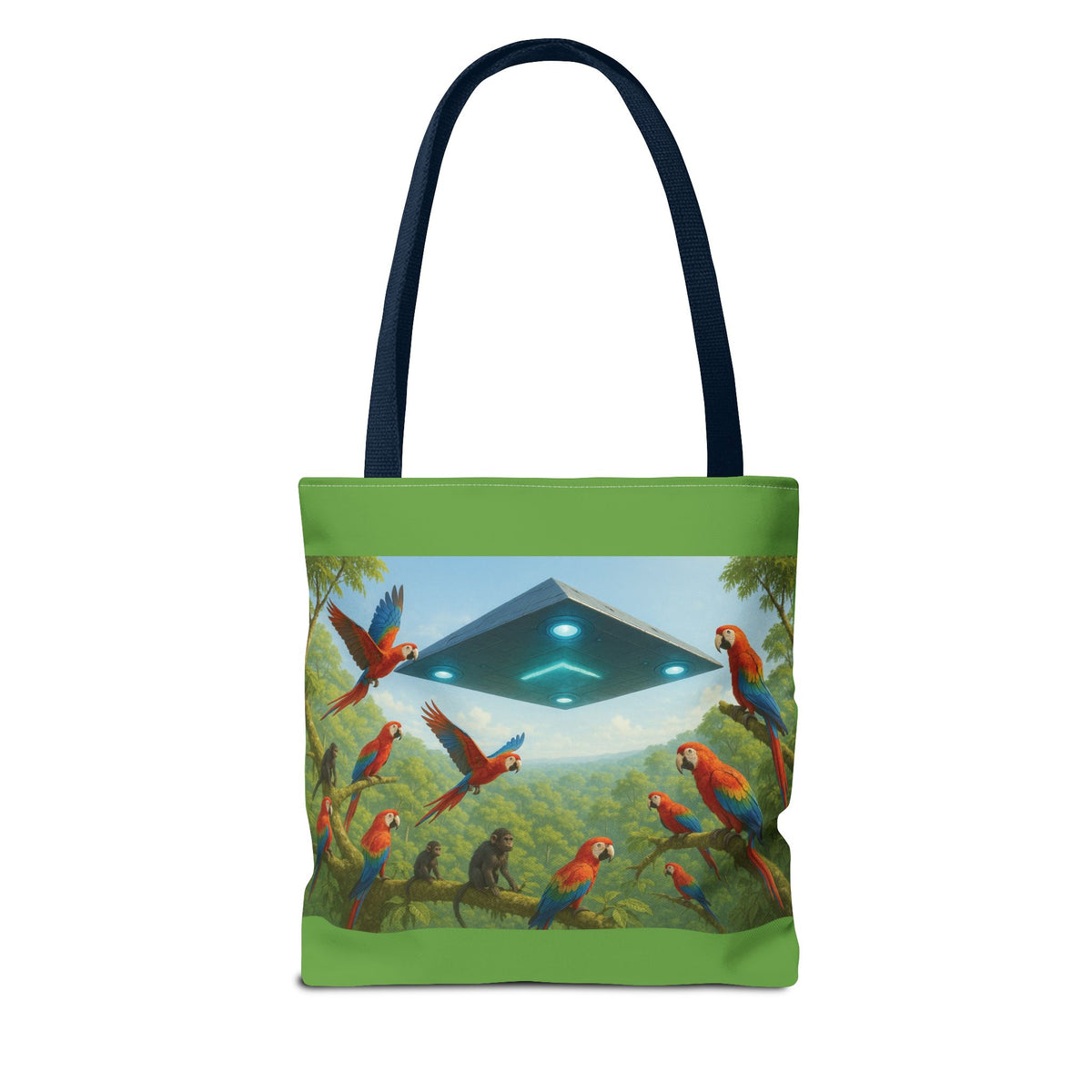 UFO and Macaws Tote Bag - 3 Sizes