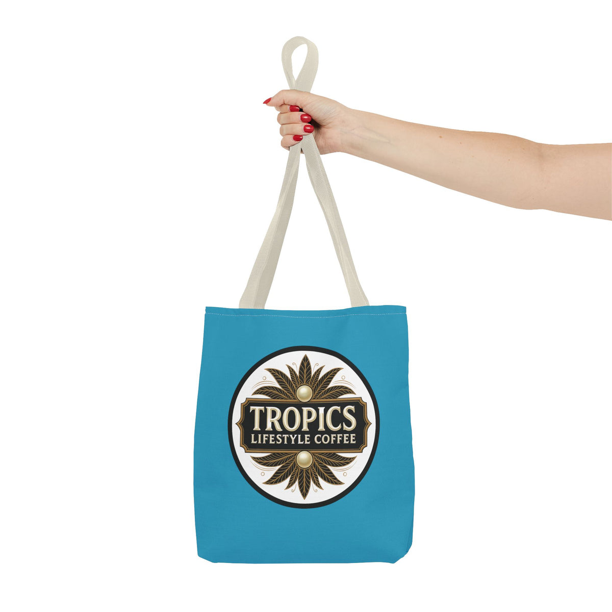 Tropics Lifestyle Coffee Tote Bag - 3 Sizes / Dark Green