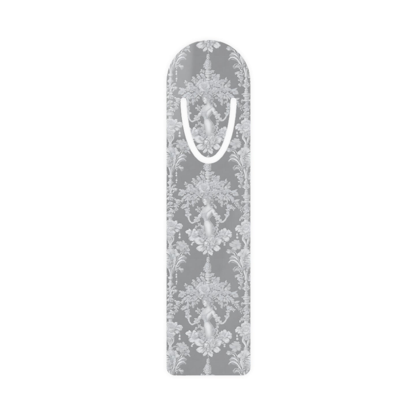 Bookmark - Aluminum, Pearl Lady Toile/Slate