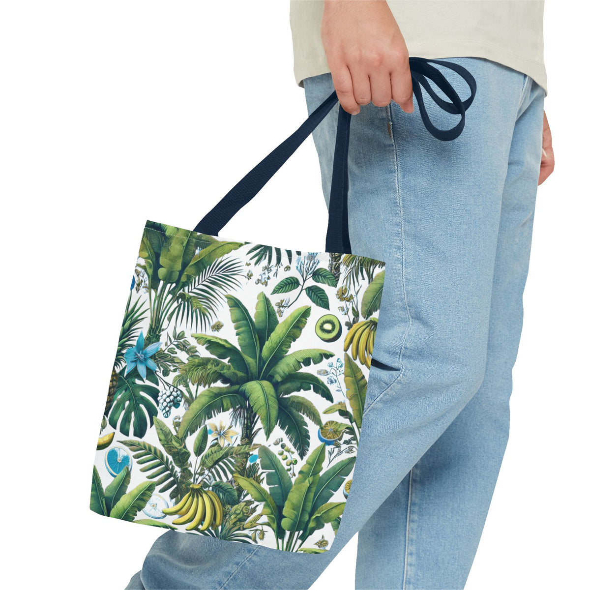 More Tropical Fruit/White Tote Bag - 3 Sizes