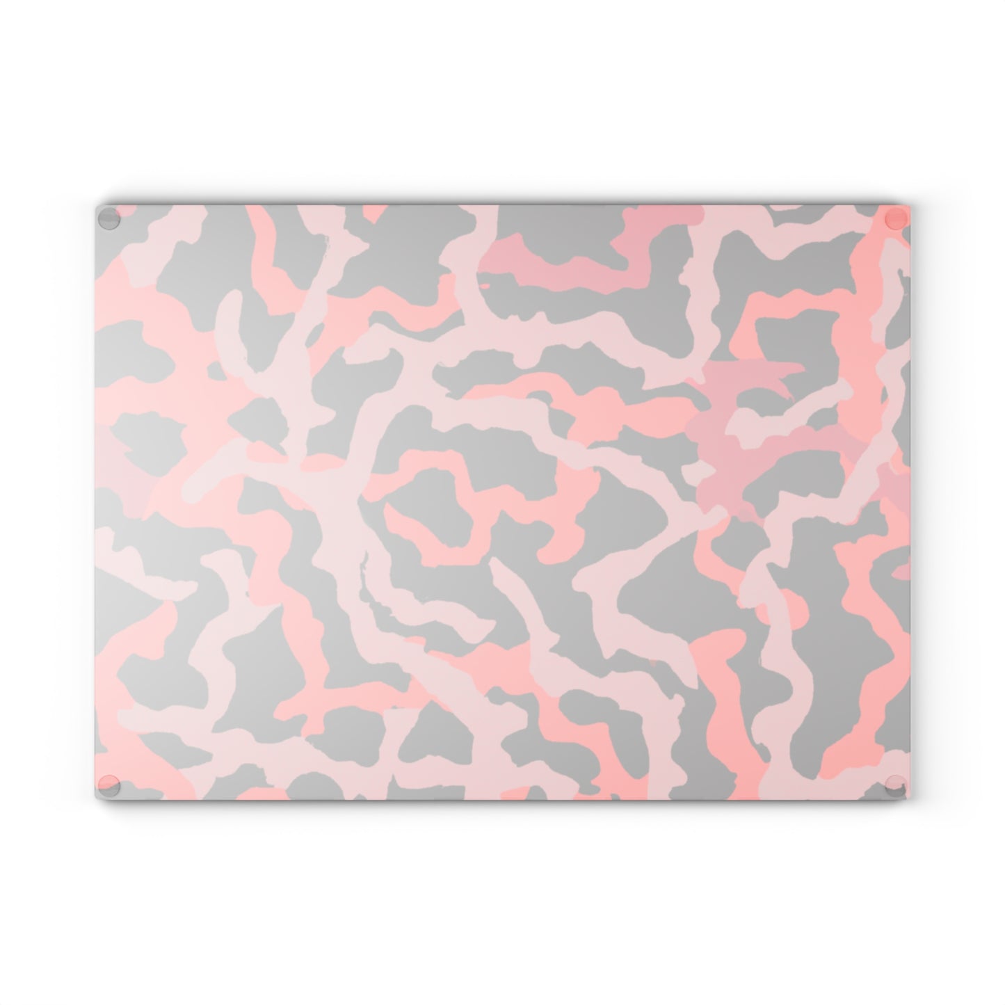 Glass Cutting Board, 2 sizes - Coral Threads/Red