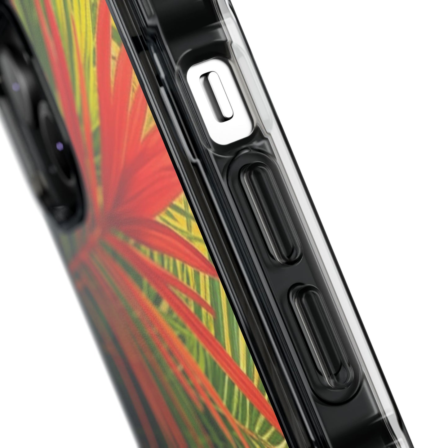 Red Flame Palm Magnetic Clear Phone Case, Many Models