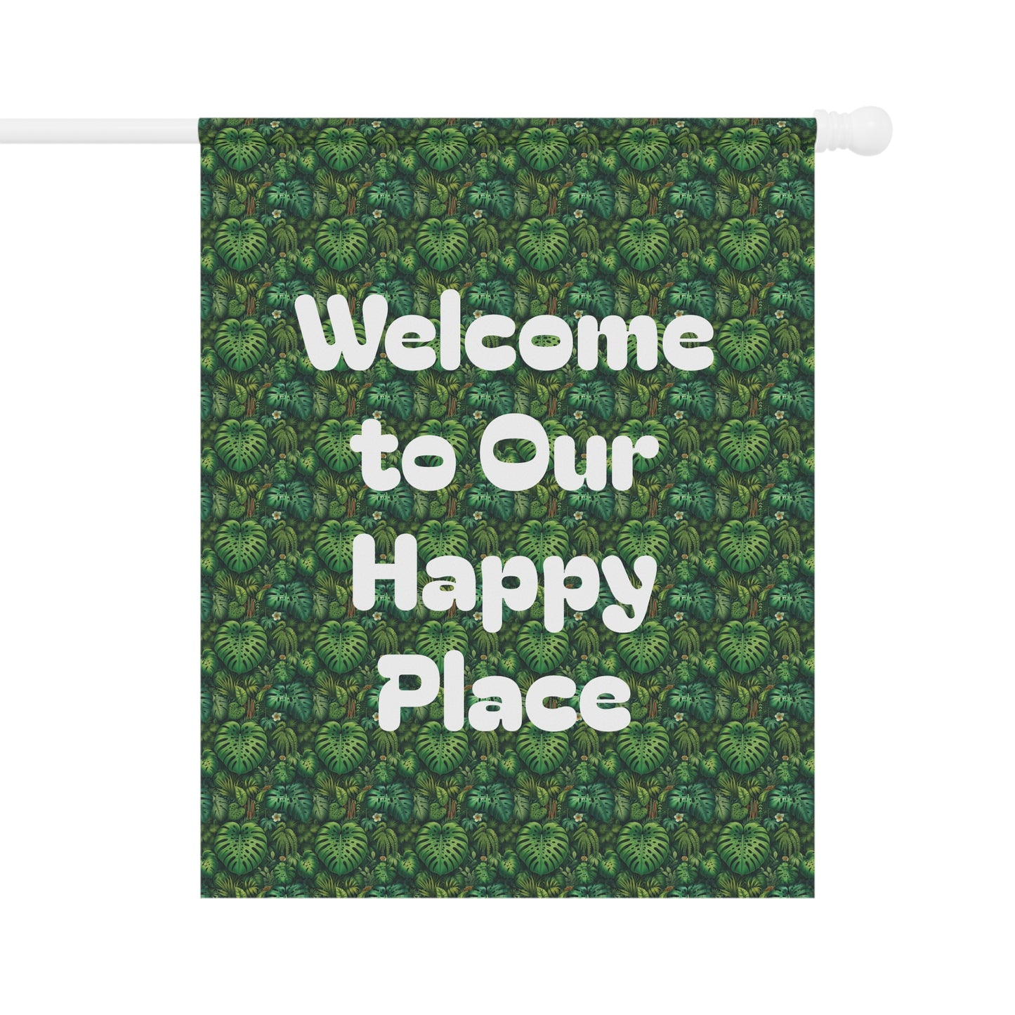 Tropical Garden Flag  - Perfect for Outdoor Decor / Welcome to Our Paradise