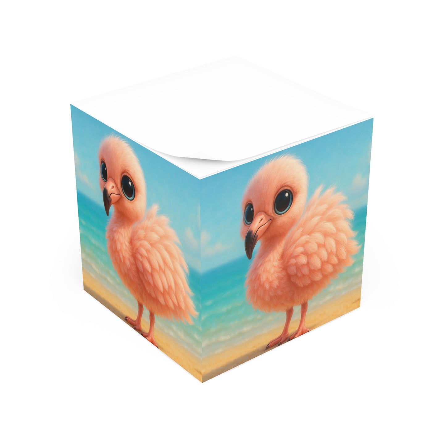 Note Cube - Baby Flamingo