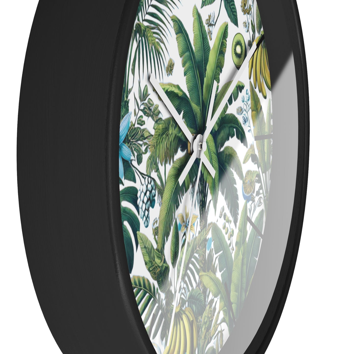 Tropical Fruit/White Wall Clock – Fun Home Decor for Nature Lovers, 6 Variants