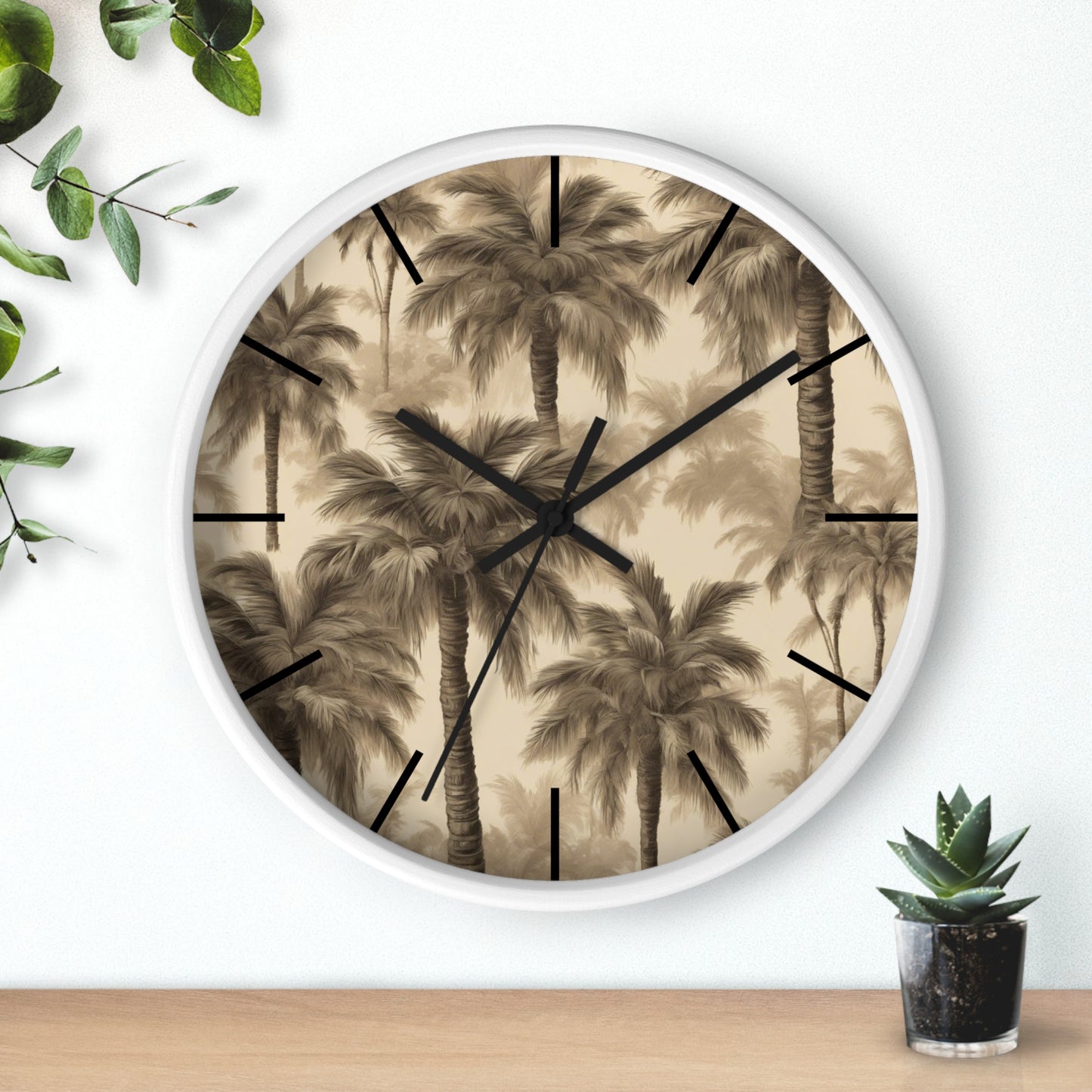 Wall Clock, Lisa's Fluffy Palms, Hands/Base Variants