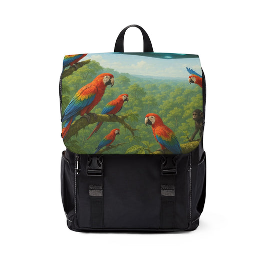 UFO and Macaws Casual Backpack - Perfect for Everyday Adventures