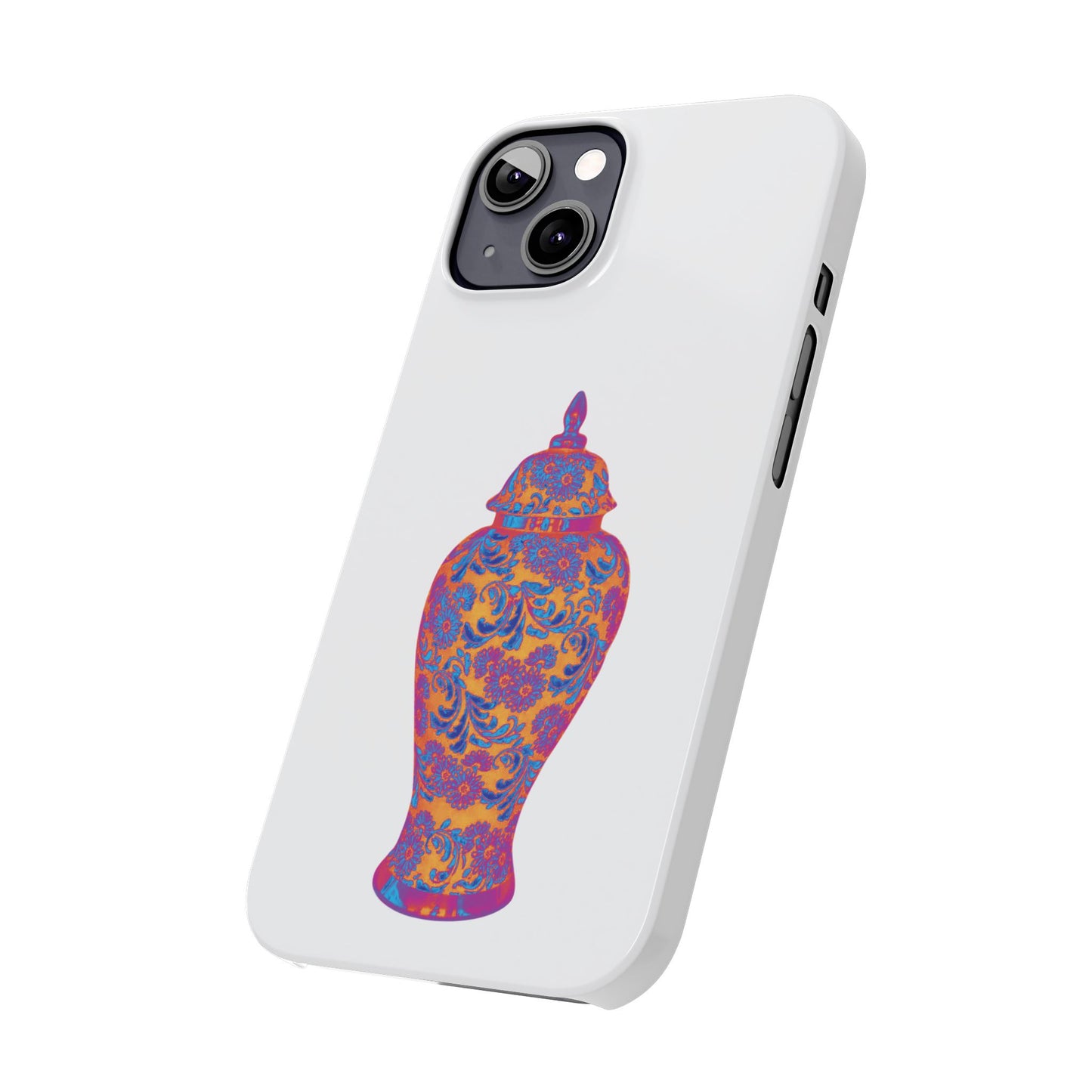 Slim Phone Cases - Heatwave Ginger Jar, white