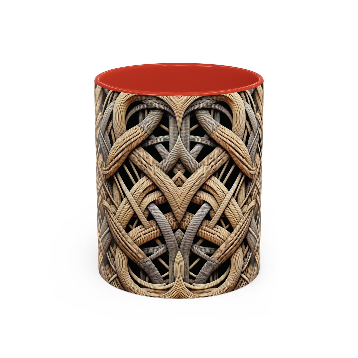 Accent Coffee Mug (11, 15oz), 8 Colors - Beach Wicker