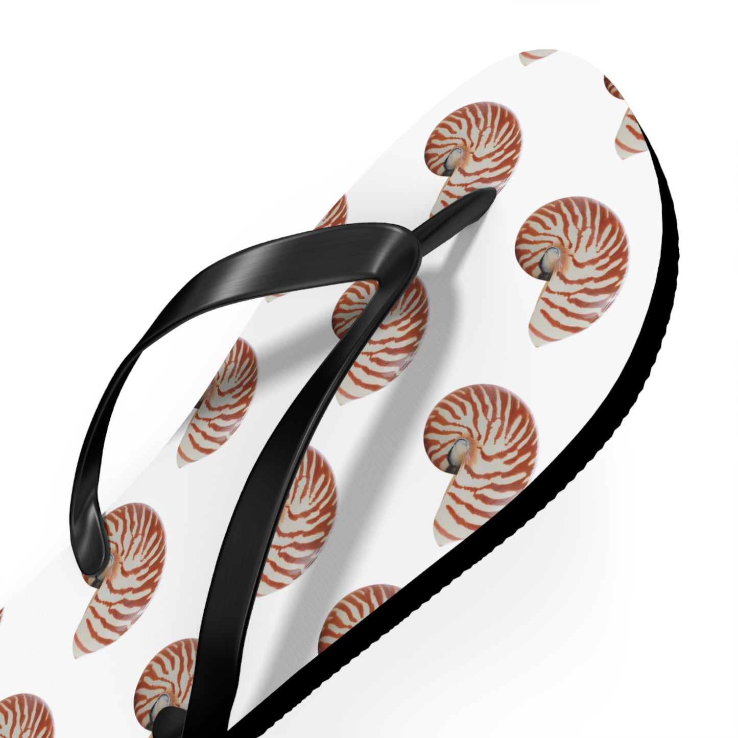 Flip Flops - Tiger Stripe Nautilus Shell