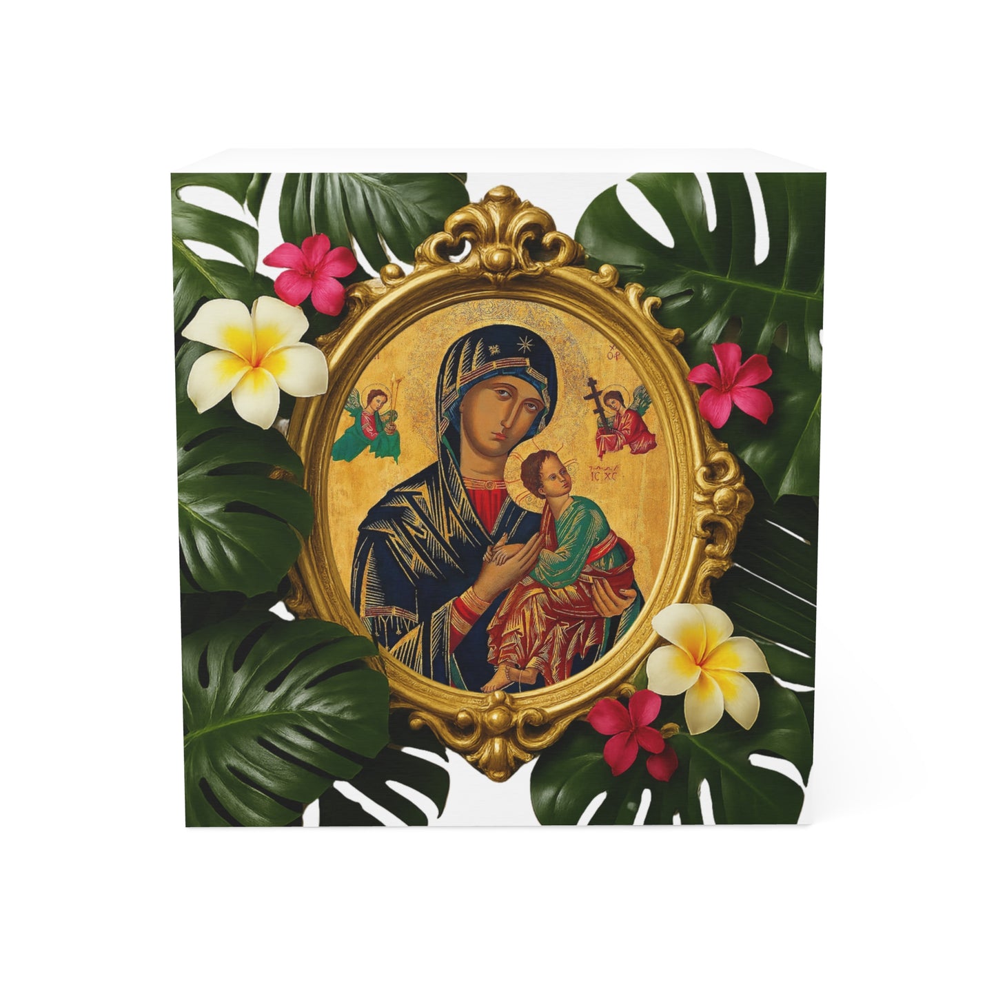 Religious Note Cube - Our Lady of Guadalupe, Monstera