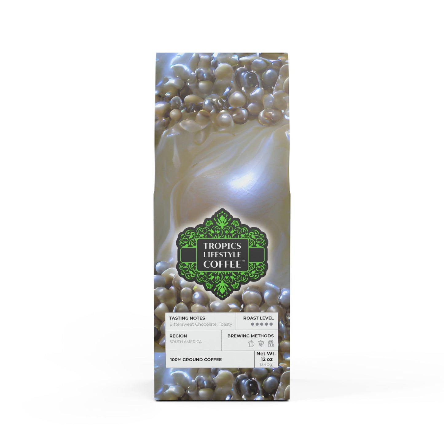 Black Coral Blend™ (Dark French Roast) Specialty Grade Coffee / Natural Pearls Dream