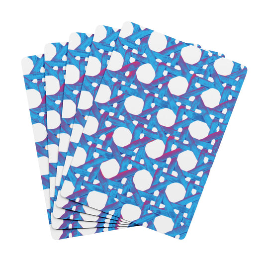 Poker Playing Cards - Beach Chair Wicker/Turquoise Pop