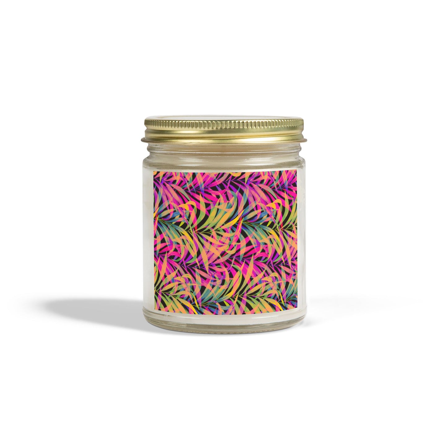 Scented Candles, Coconut Apricot Wax (4oz, 9oz) - Rainbow Fronds