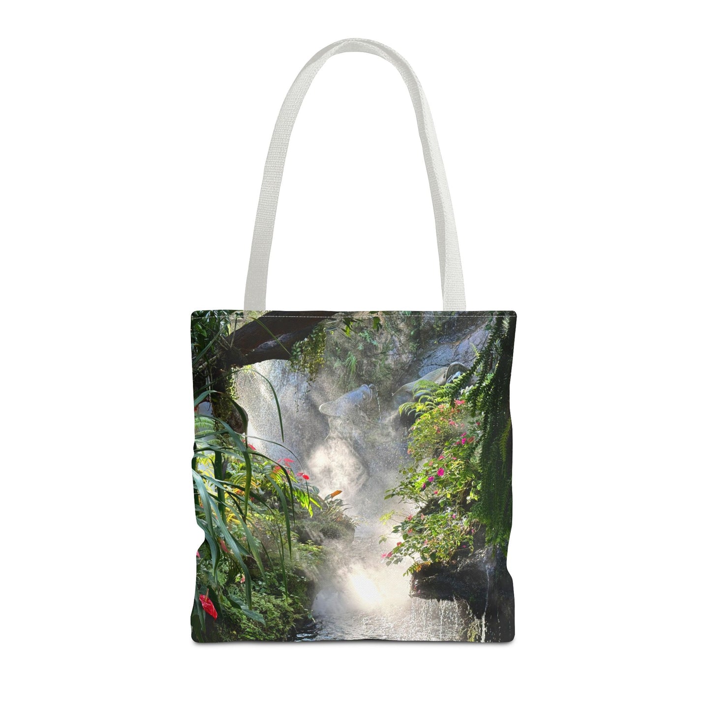 Tropical Misty Rainforest River Tote Bag - 3 Sizes