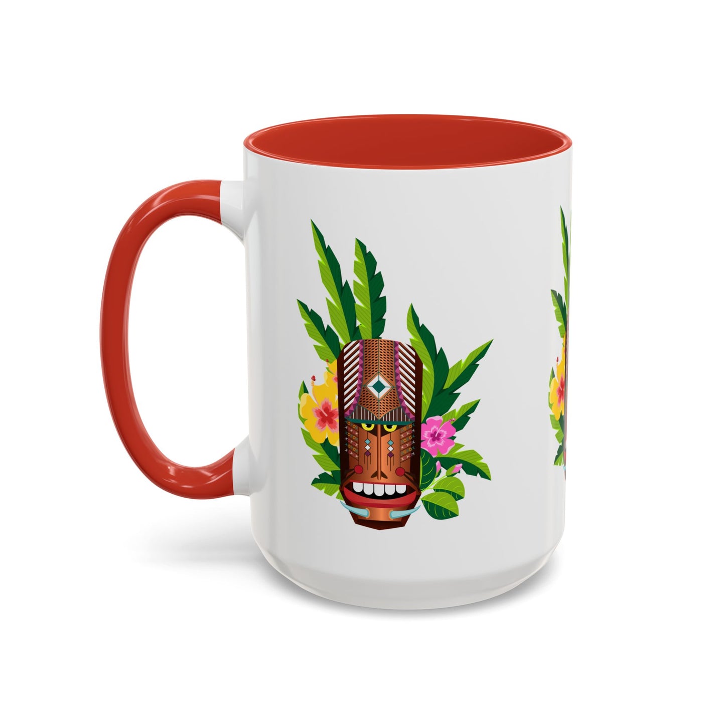 Accent Coffee Mug (11, 15oz), 8 Colors - Tiki Boss Loika