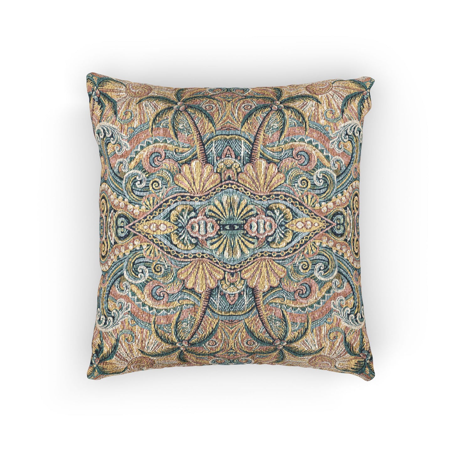 Woven Pillow, 17"W x 18"L - Kaleido Bay