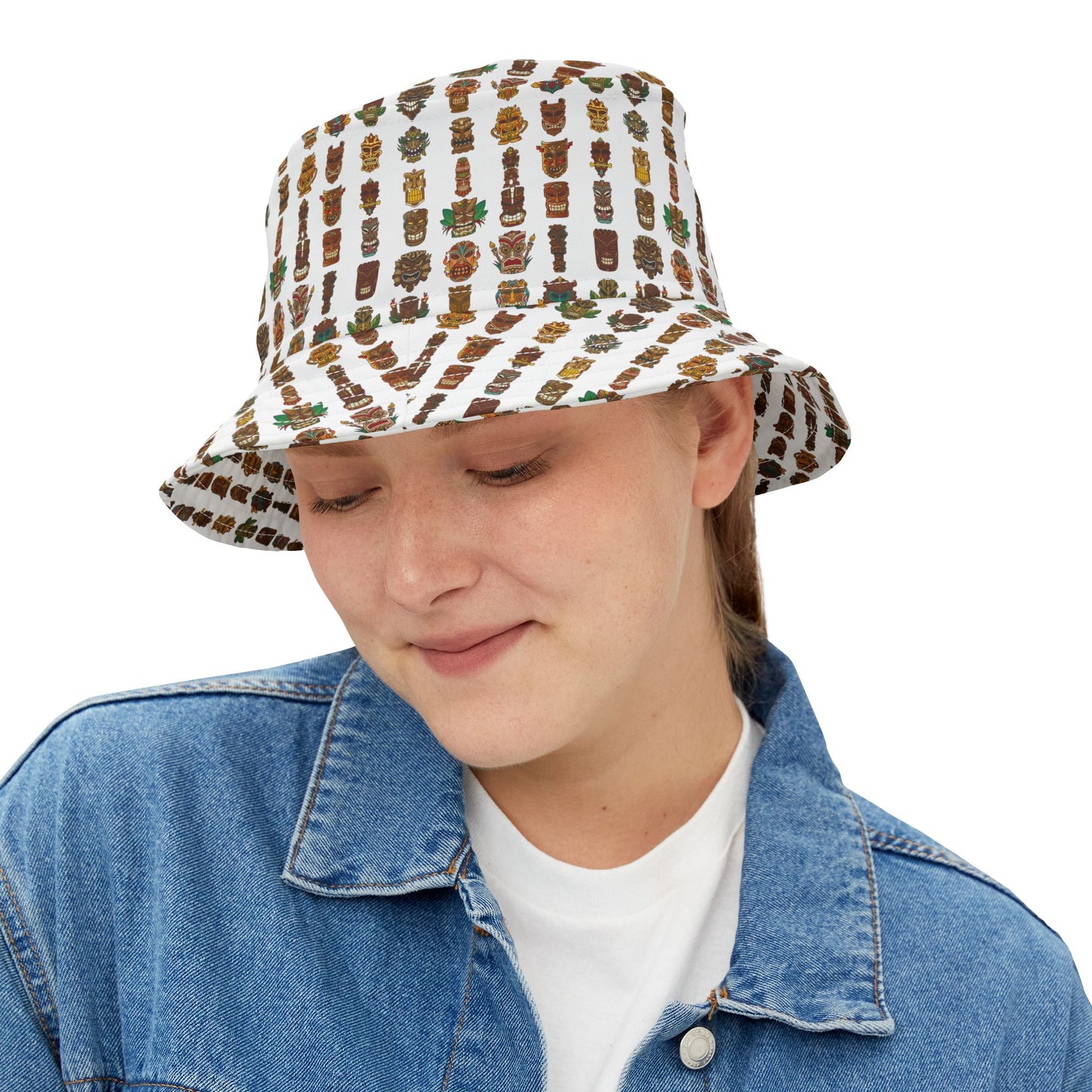 Tropical Polyester Bucket Hat, 2 Sizes - Tiny Tiki Dudes