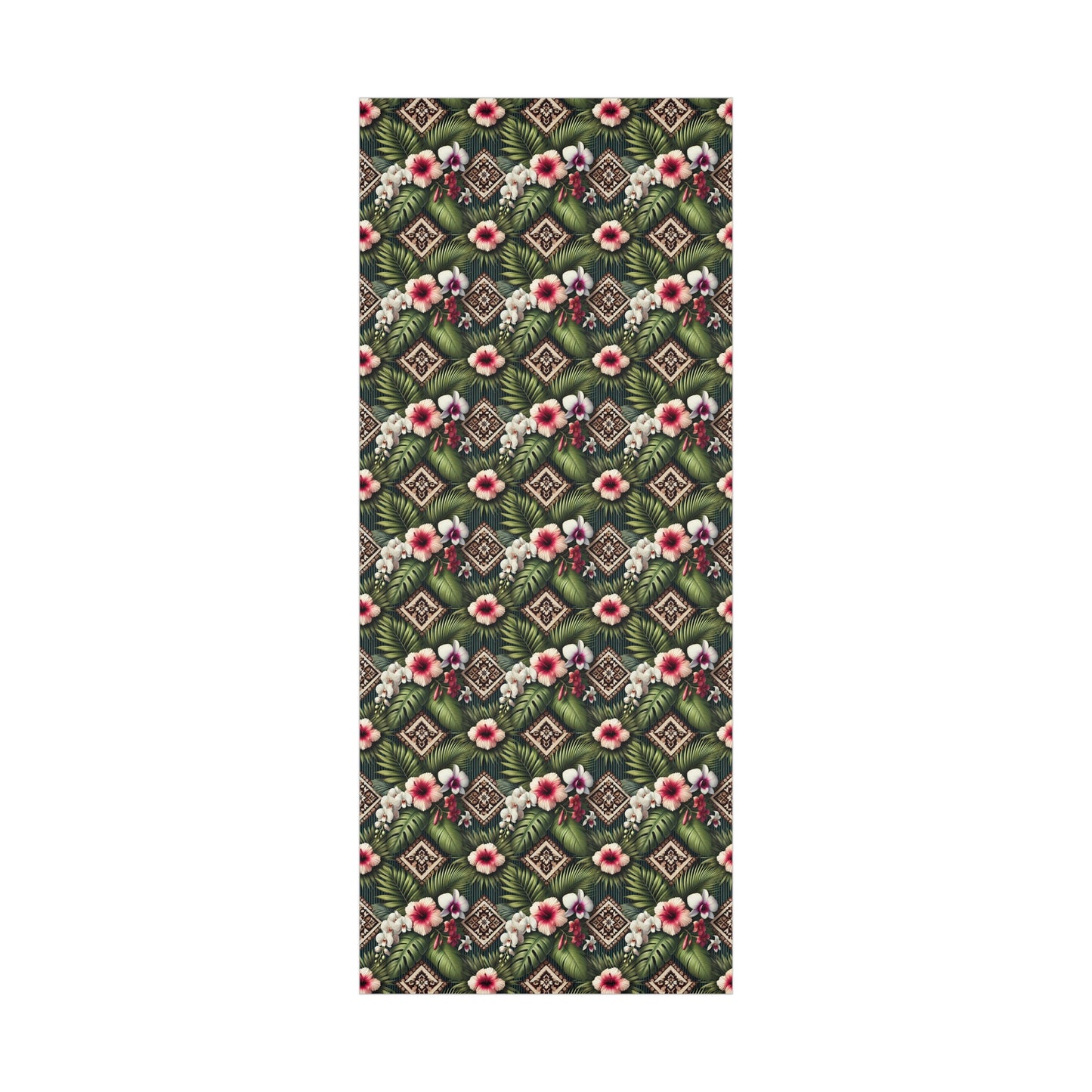 Wrapping Paper - Tropical Gift Wrap for All Occasions / 3 Sizes, 2 Finishes / Tiki Orchids