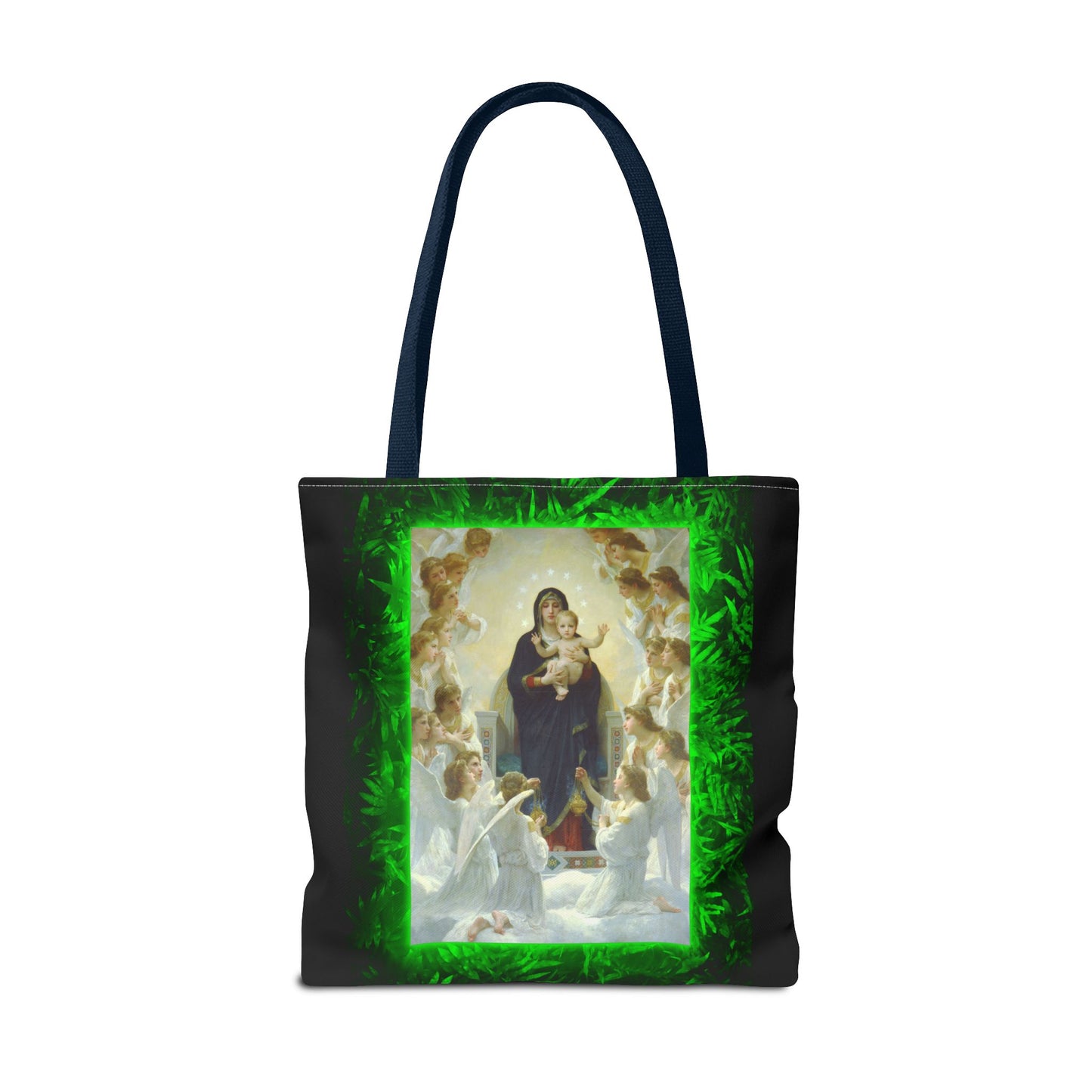 Religious Mary With the Angels Tropical Tote Bag - 3 Sizes