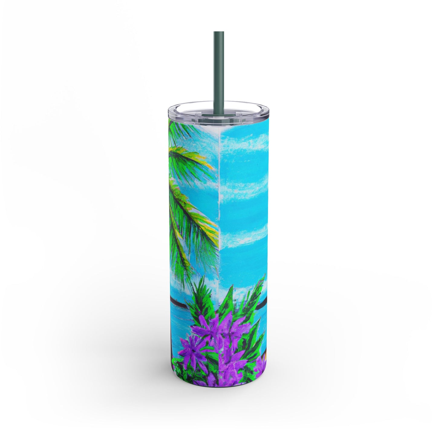 20oz Matte Tumbler, 7 Colors - Stylish Travel Cup - Calm Beach