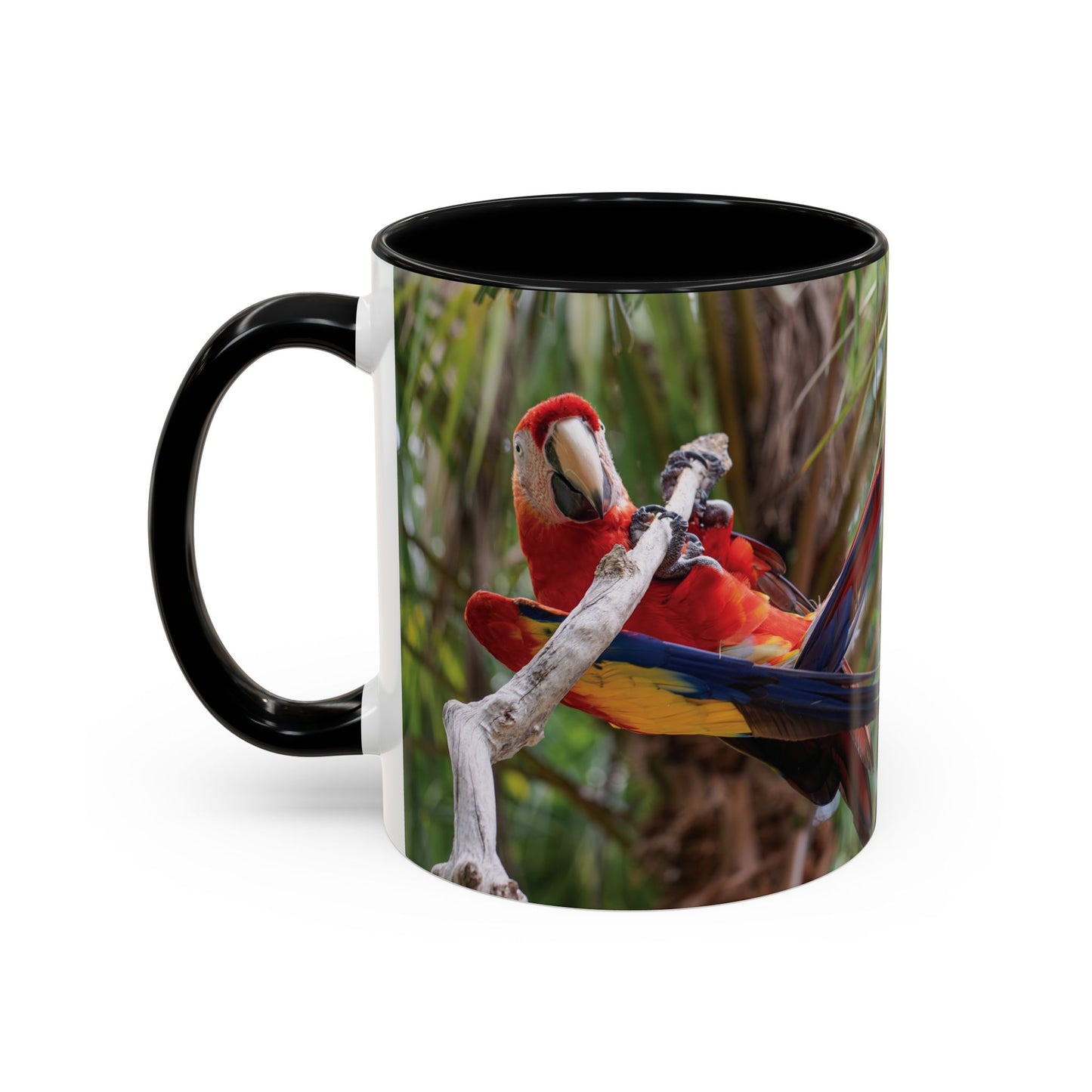 Parrot Accent Coffee Mug (11, 15oz), 8 Colors - Awkward Energy