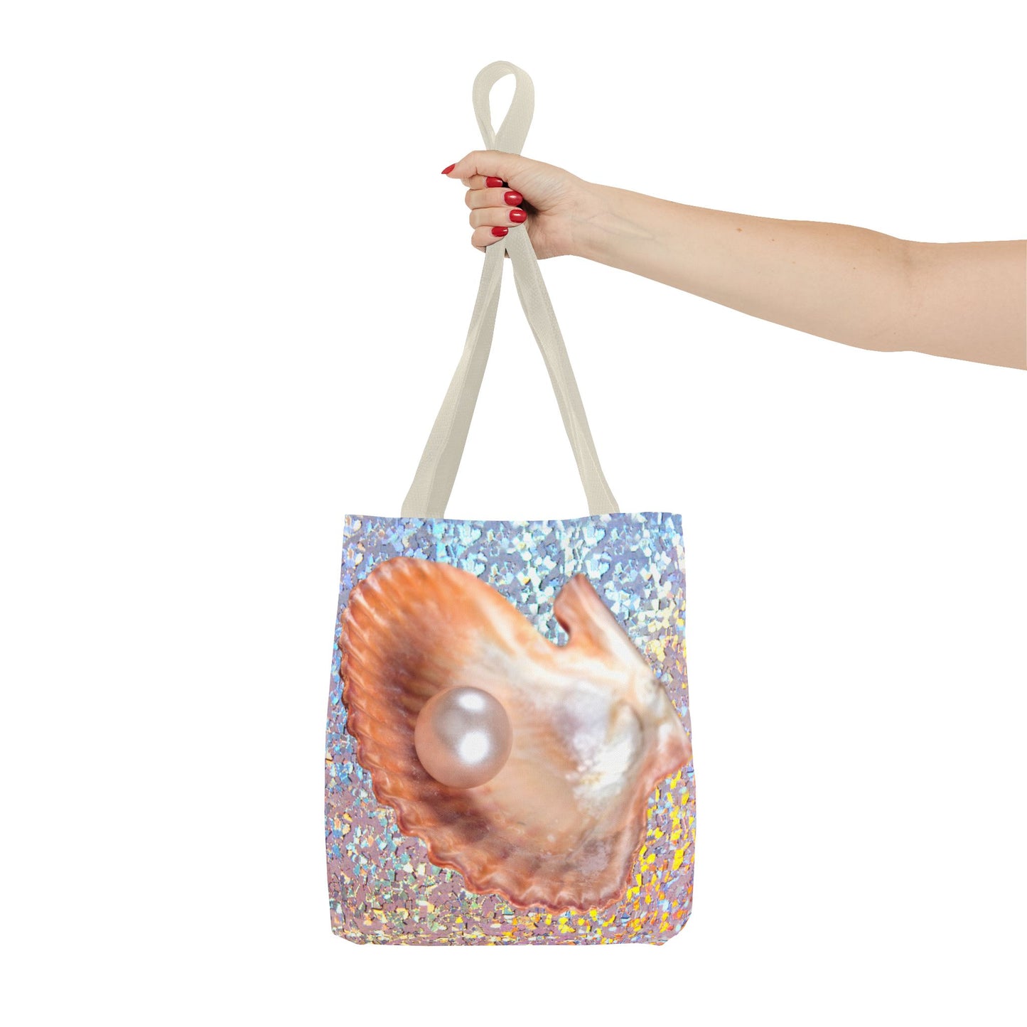 Disco Peach Pearl & Shell Tote Bag - 3 Sizes