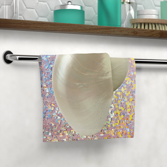 Face Towel - Disco White Nautilus Shell