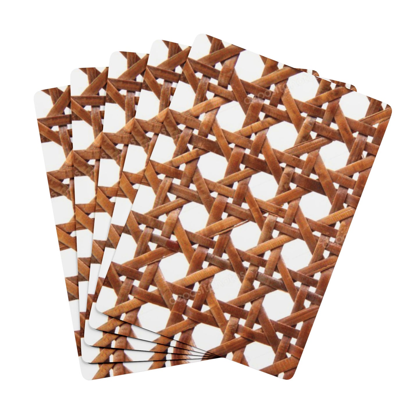 Poker Playing Cards - Beach Chair Wicker/Brown