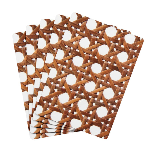 Poker Playing Cards - Beach Chair Wicker/Brown