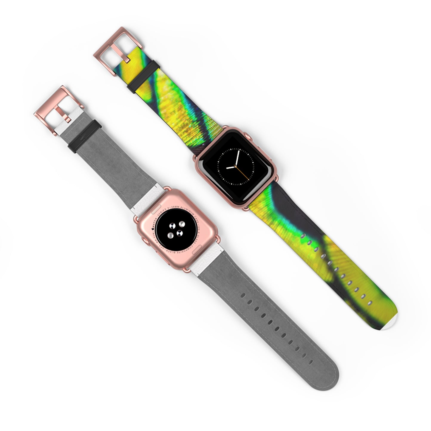 Apple Watch Band - Yellow Peacock Feathers