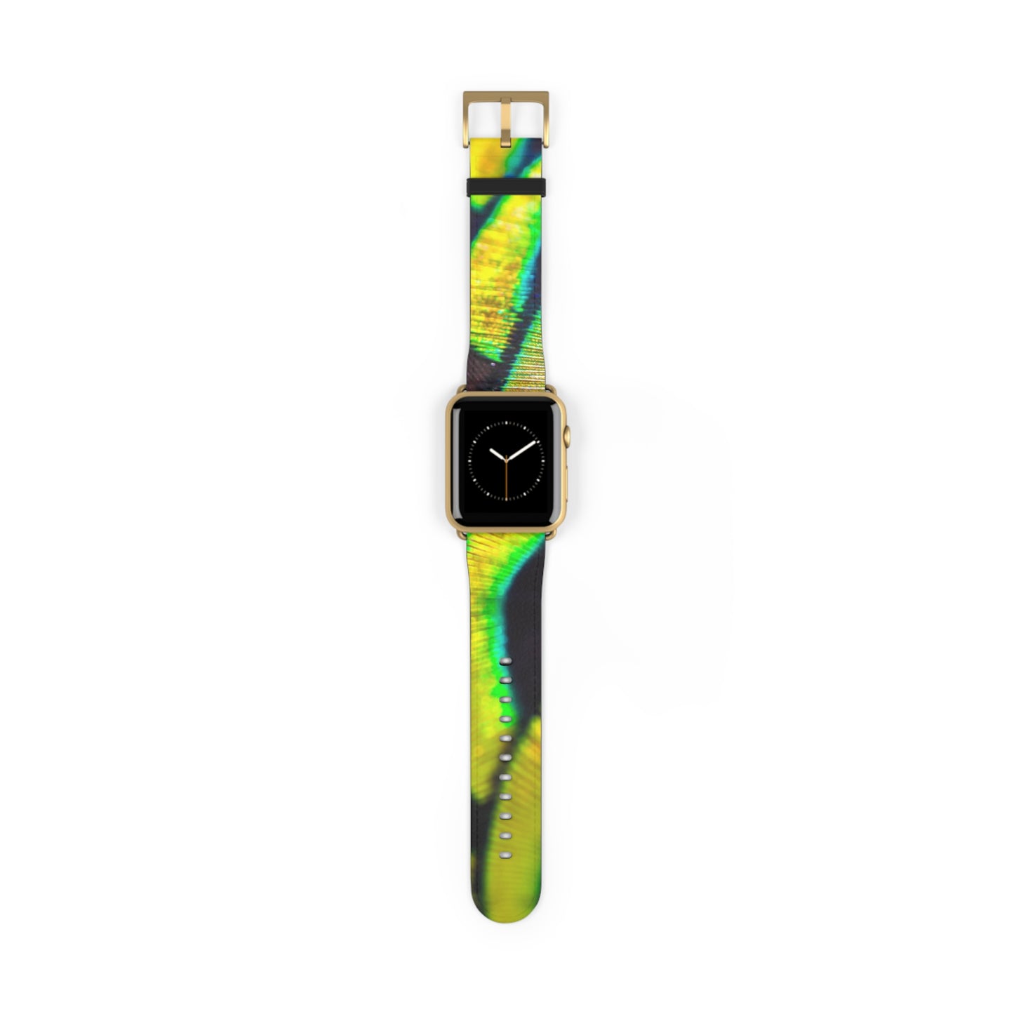 Apple Watch Band - Yellow Peacock Feathers