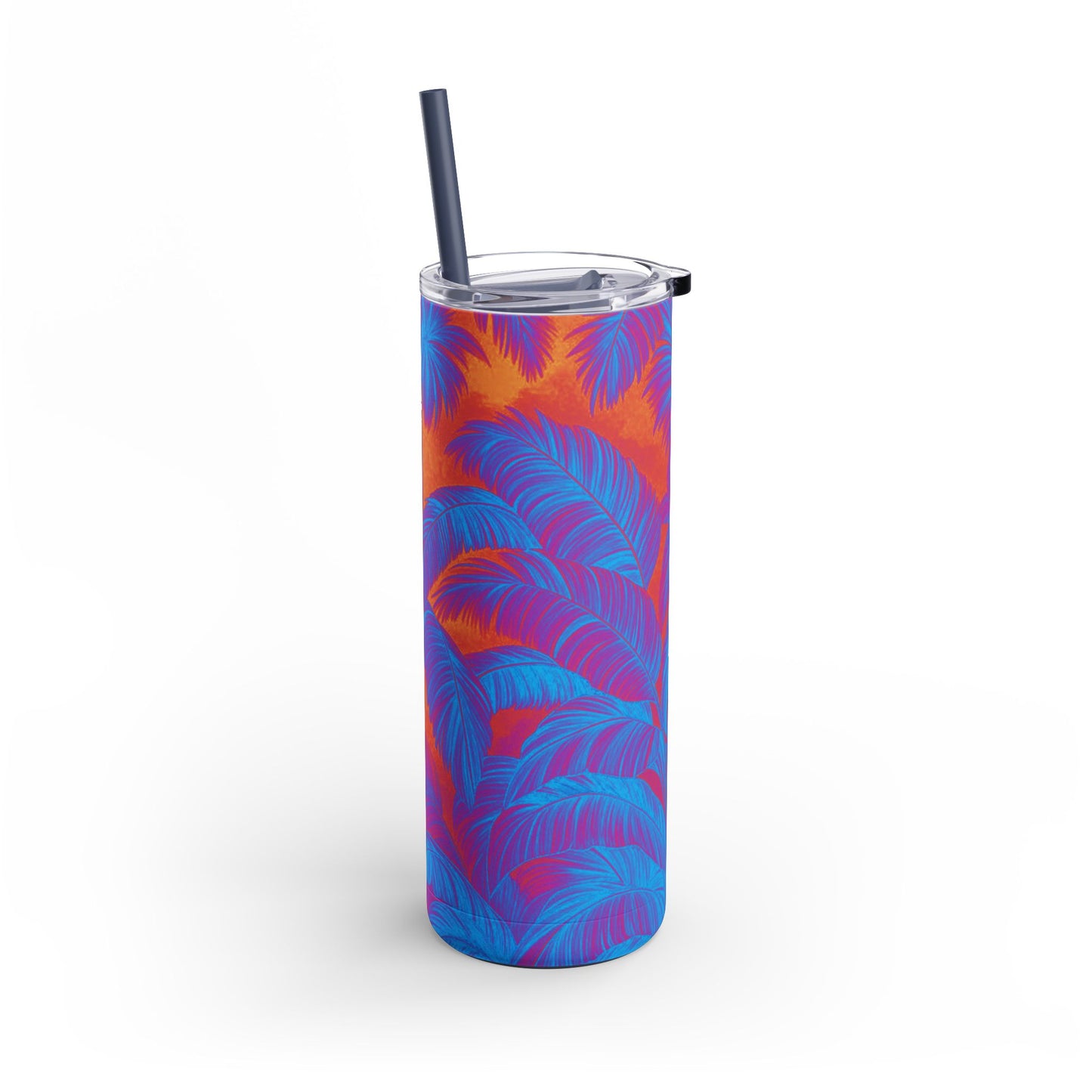 20oz Matte Tumbler, 7 Colors - Stylish Travel Cup - Palm Serenity, Heatwave
