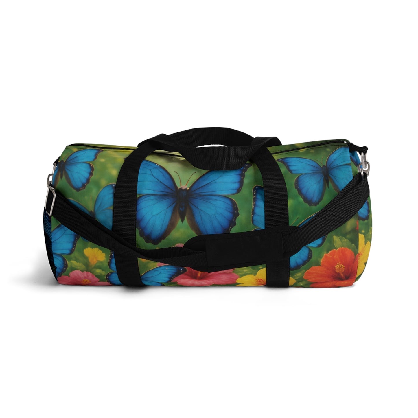 Tropical Rainforest Duffel Bag - Perfect for Travel and Gym / Morpho Butterlfy Flight