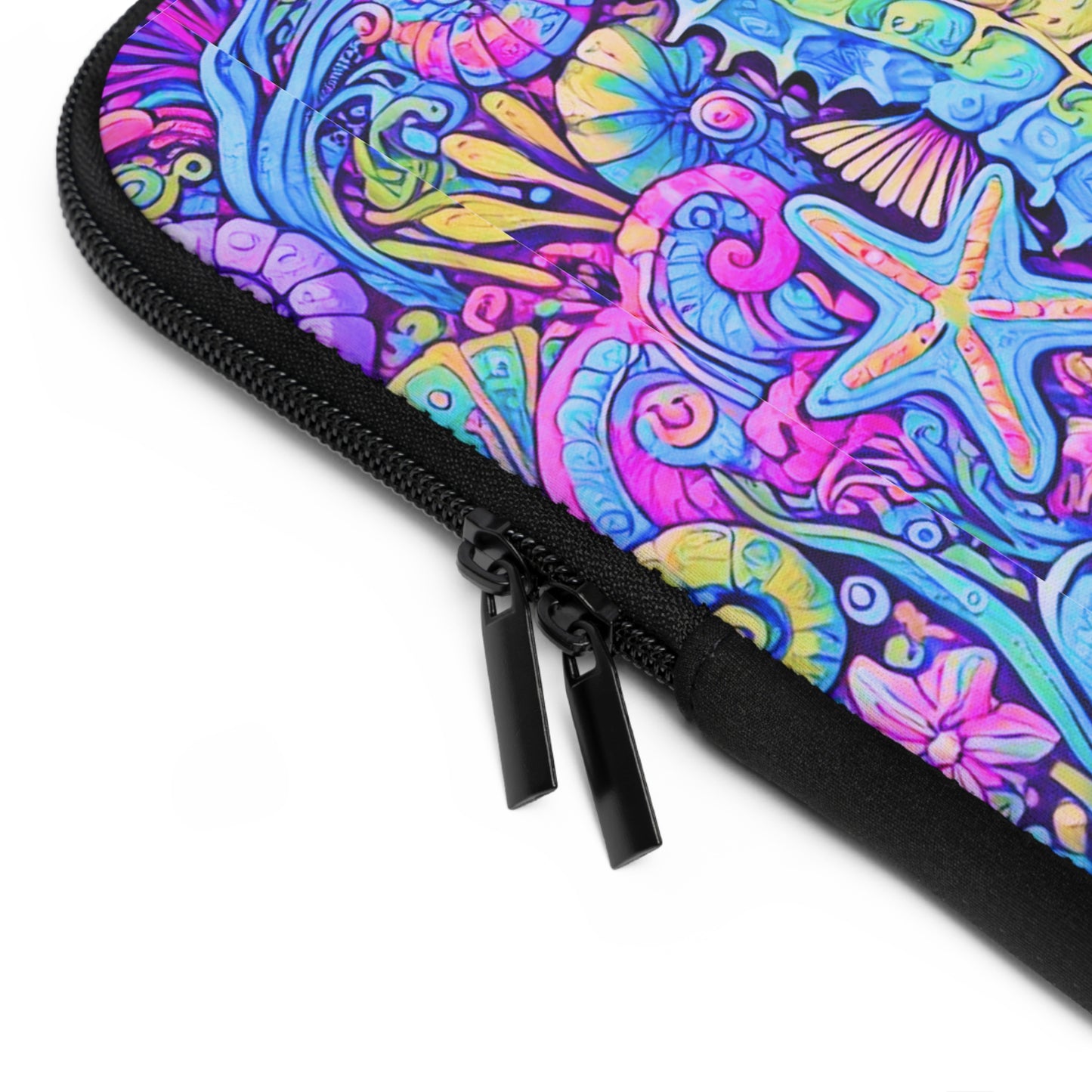 Tropical Laptop Sleeve, 5 Sizes - Perfect for Beach Lovers & Students / Seahorses, Fantasy POP