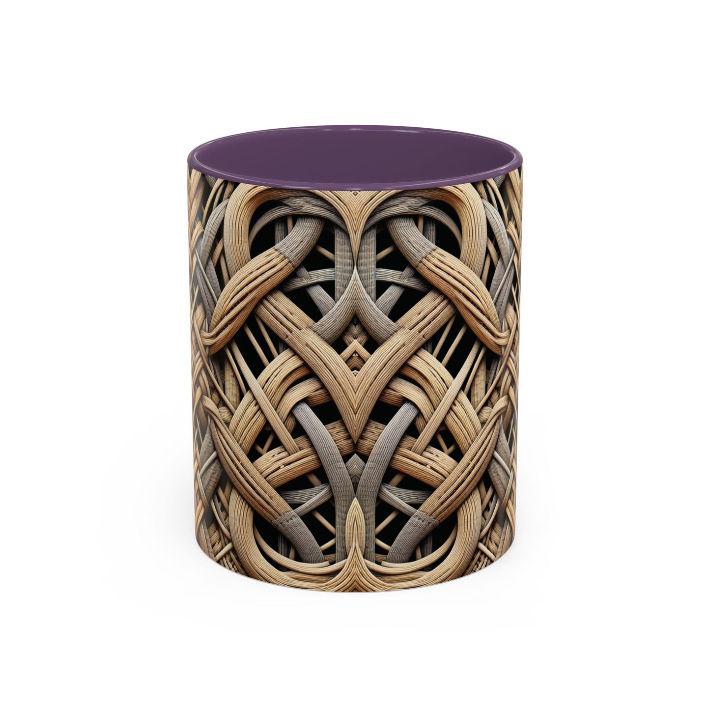 Accent Coffee Mug (11, 15oz), 8 Colors - Beach Wicker