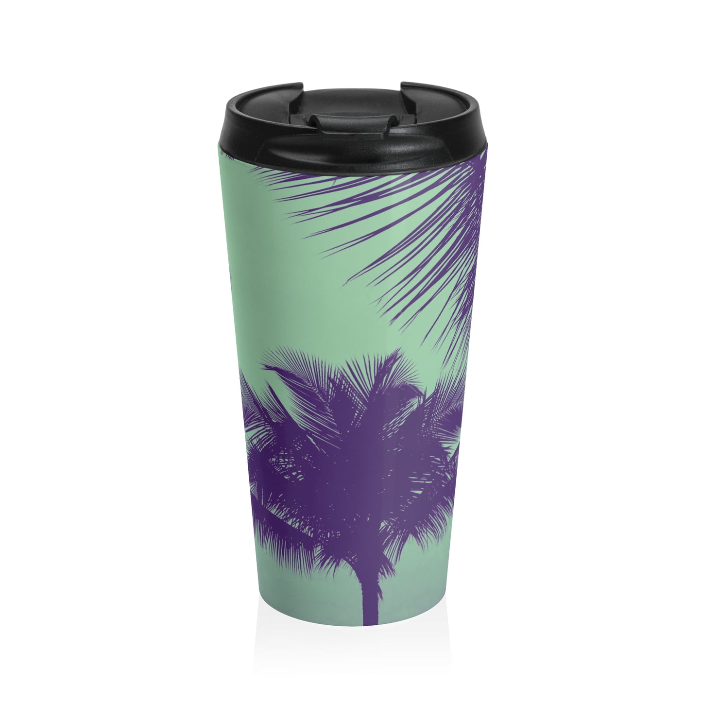 15 oz. Stainless Steel Travel Mug / Palm Glow Mint