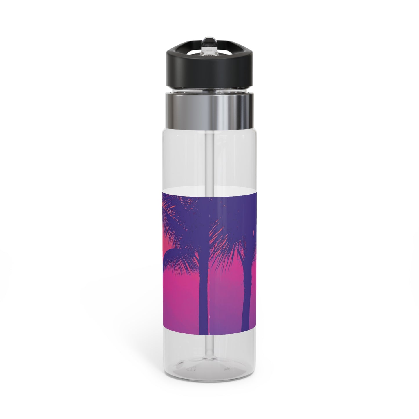 Tropical 20oz Tritan Sport Water Bottle -  Leakproof, Lightweight, BPA-Free / Palm Glow Heatwave
