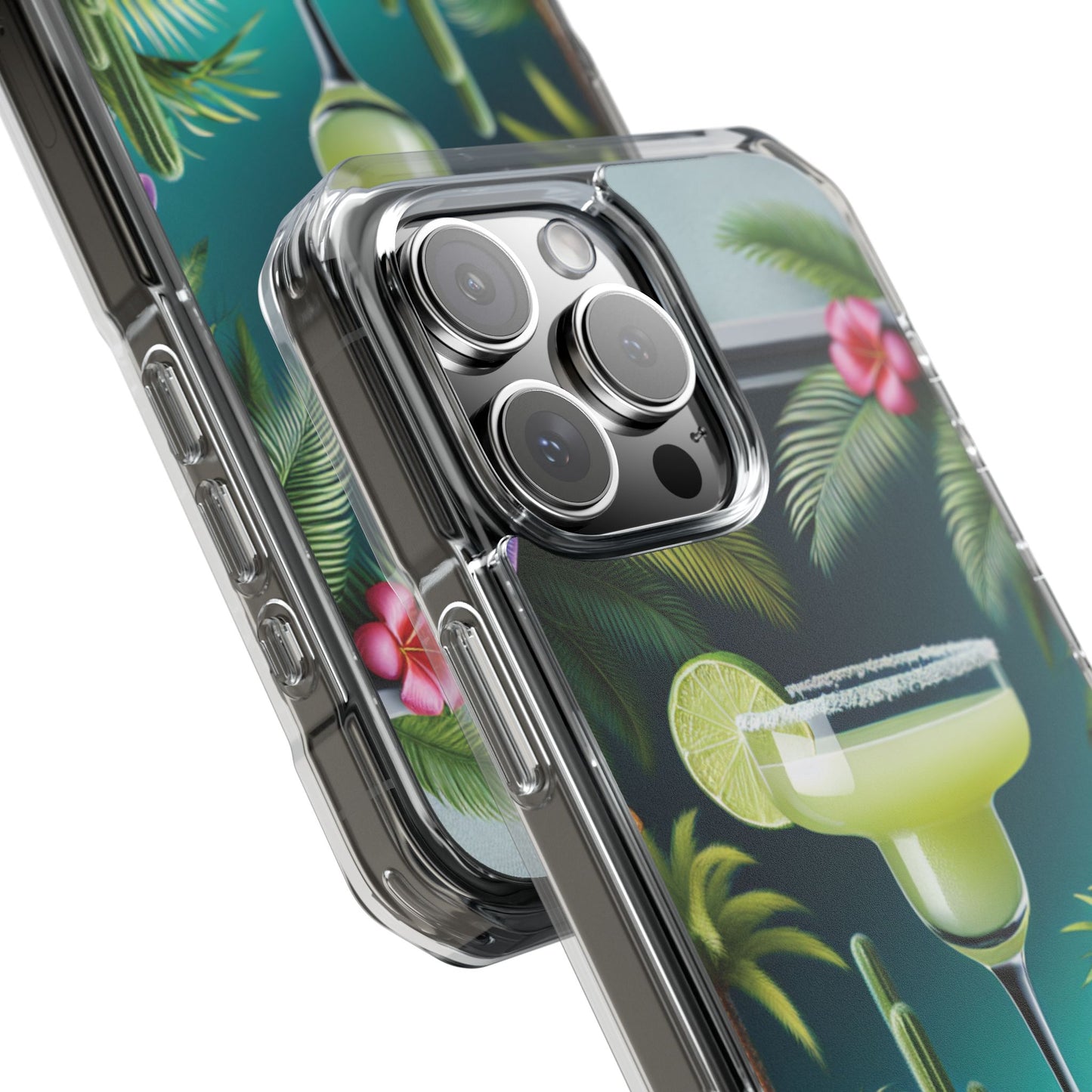 Tropical Margarita Magnetic Clear Phone Case, Many Models
