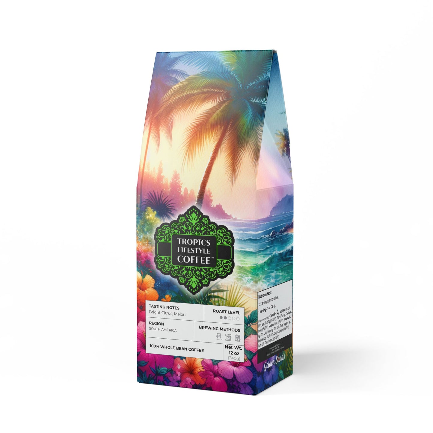 Golden Sands Single Origin™ Coffee (Light-Medium Roast) Specialty Grade / Bay of Peace
