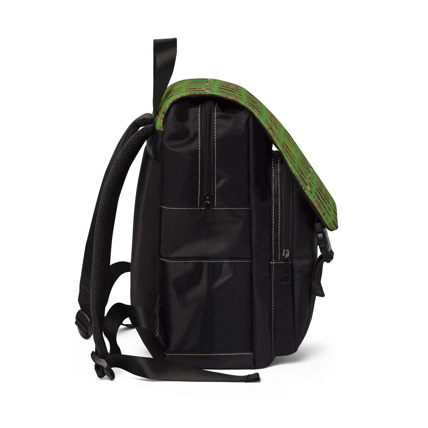 Tropical Casual Backpack - Perfect for Everyday Adventures / Tiny Tiki Dudes, Green