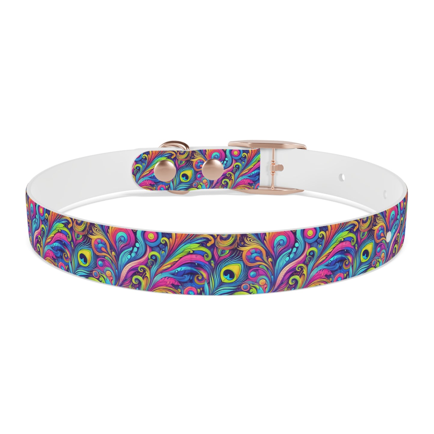 Tropical Dog Collar - Fun and Playful Pet Accessory / Feather Currents Pop