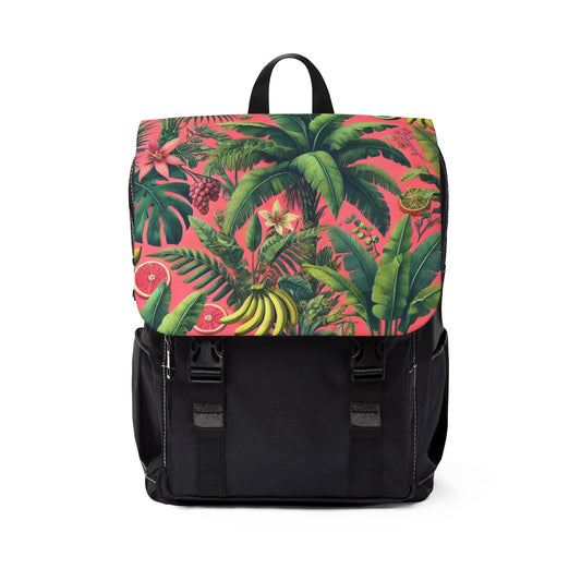 More Tropical Fruit/Coral Casual Backpack - Perfect for Everyday Adventures