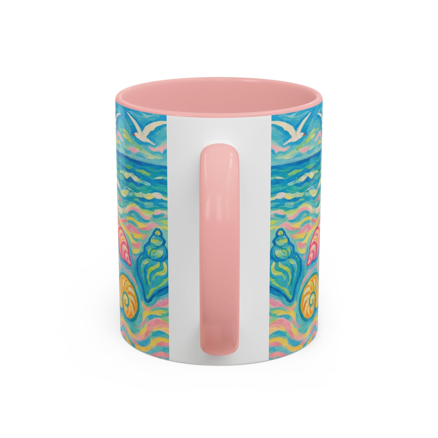 Accent Coffee Mug (11, 15oz), 8 Colors - Glow Seashells
