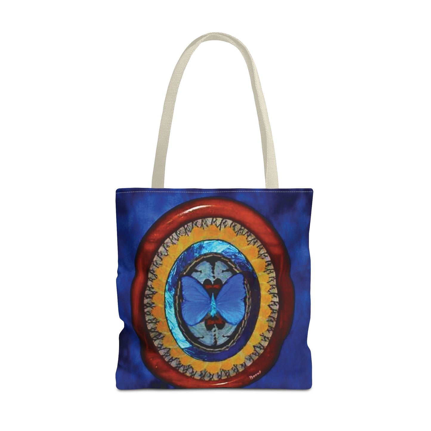 Real Oval Butterfly Wing Art Tote Bag - 3 Sizes