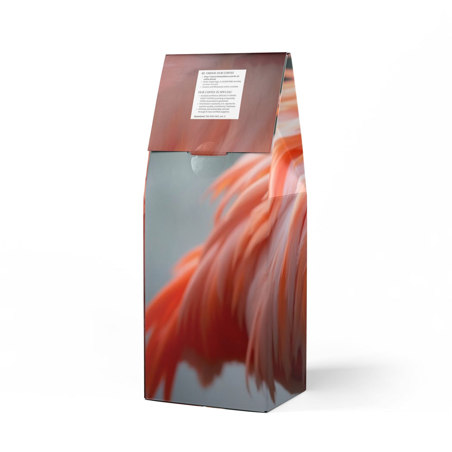 Cocoa Palms Blend™ (Medium-Dark Roast) Specialty Grade Craft Coffee / Flamingo Feathers